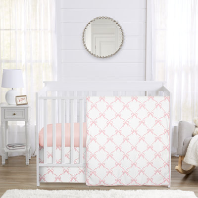 Ballerina and Ballet Bows 3 Piece Crib Bedding Set by Sweet Jojo Designs