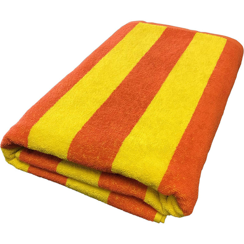 Pennsylvania Midweight Jacquard Beach Towel, Orange/Yellow