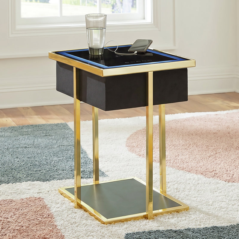 Table d'appoint avec haut-parleur Carina