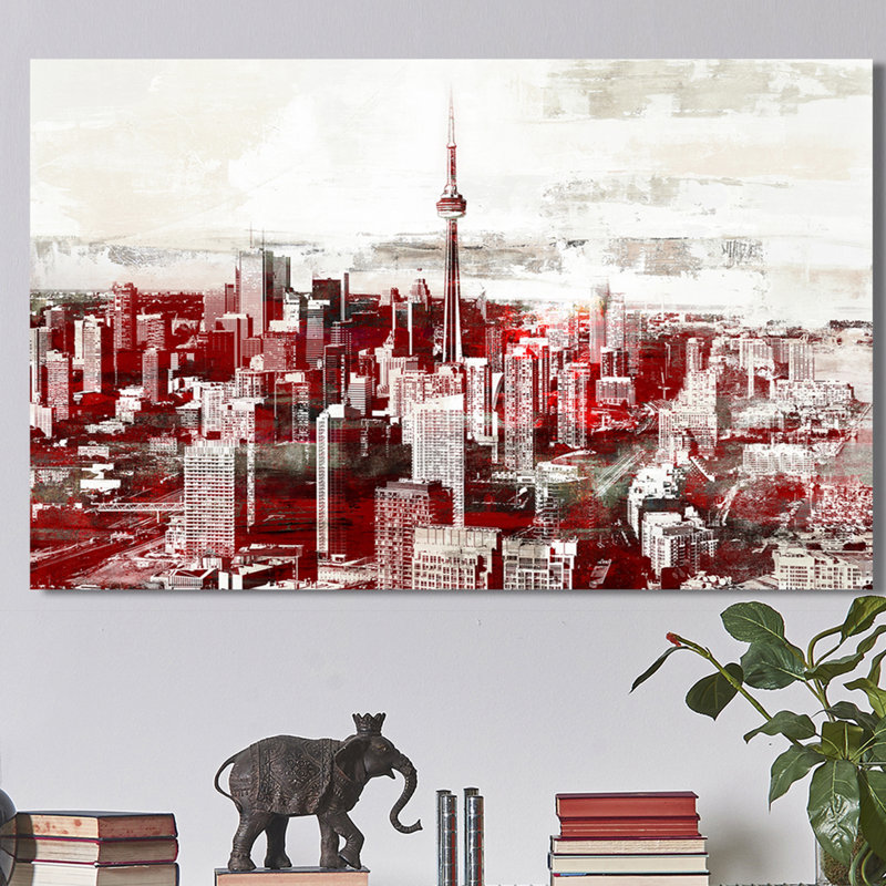 « toronto, ontario ii », reproduction d’impression sur toile tendue, H 24 po x l 40 po