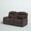 Causeuse inclinable à accoudoirs coussinés de 74,8 po Adna-372519151