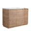 Meuble-lavabo autoportant 48 po avec lavabo en céramique et armoire de rangement 48 po