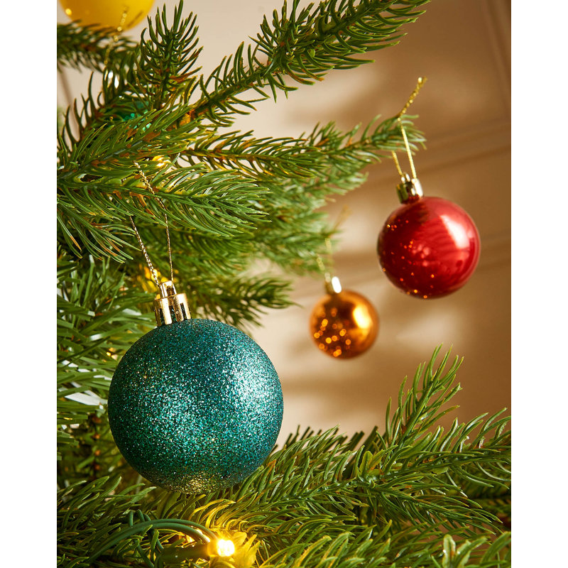 6.99cm Solid Colour Plastic / Acrylic Bauble, Multi-Colour