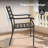 Set Of 2 Outdoor Dining Chair, Black Color Bistro Metal All-Weather-1032659506
