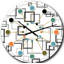 Abstract Abstract Design II - horloge murale moderne Mid-Century-40748356