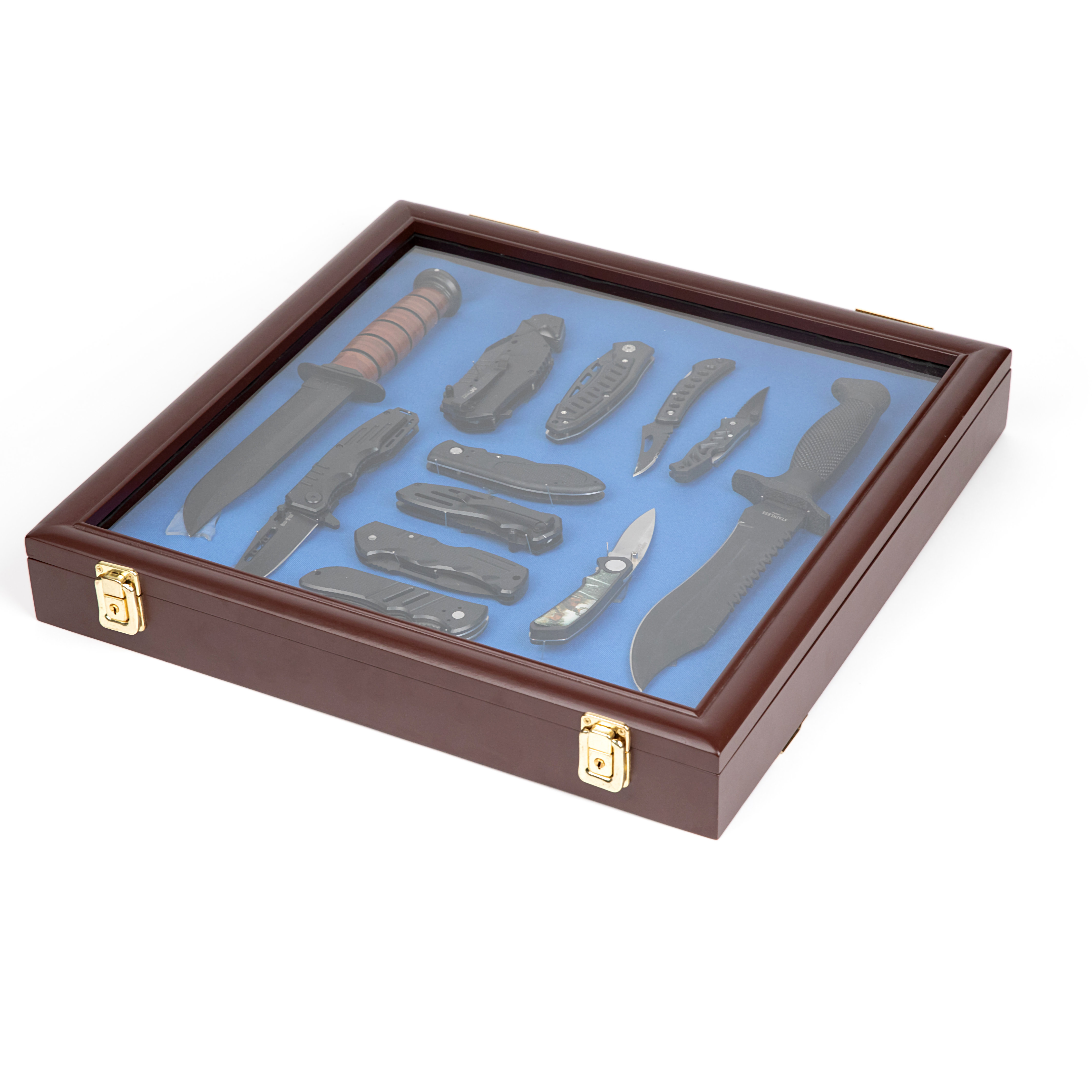 16.5'' H x 16.5'' W Wood Jewelry Display Case