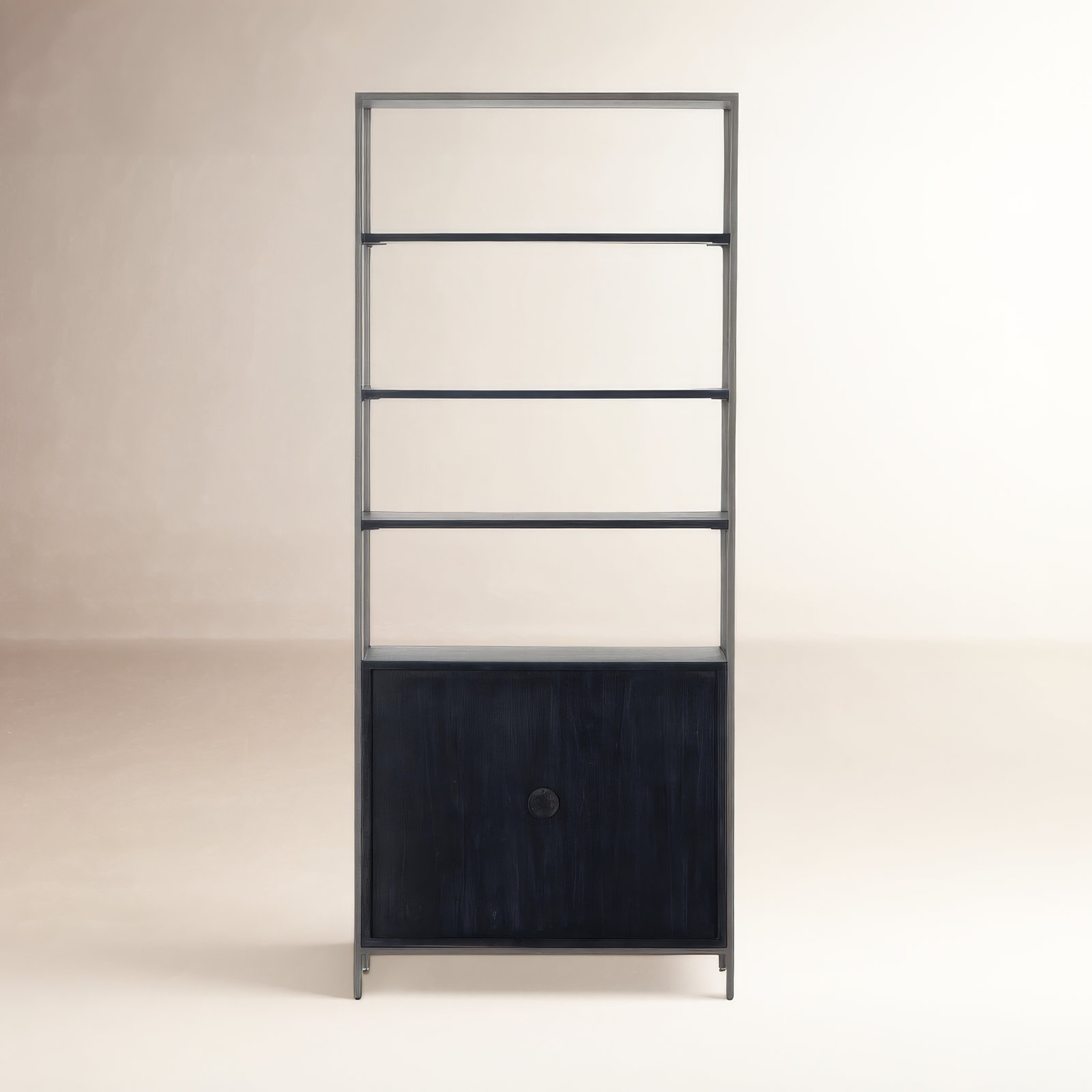 Loki Standard Bookcase, Black Wash