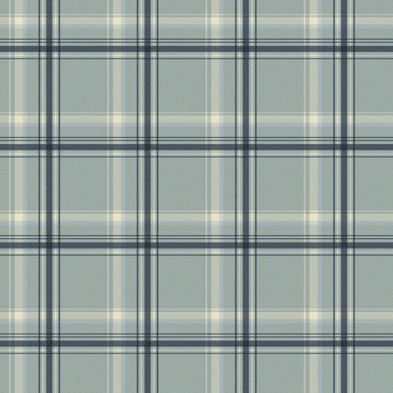 Tartan Ashcroft, Pale Mineral Blue, Peel & Stick