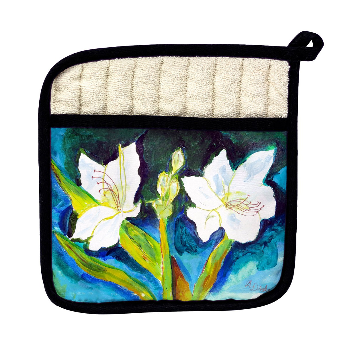 Betsy Drake Lilies Potholder