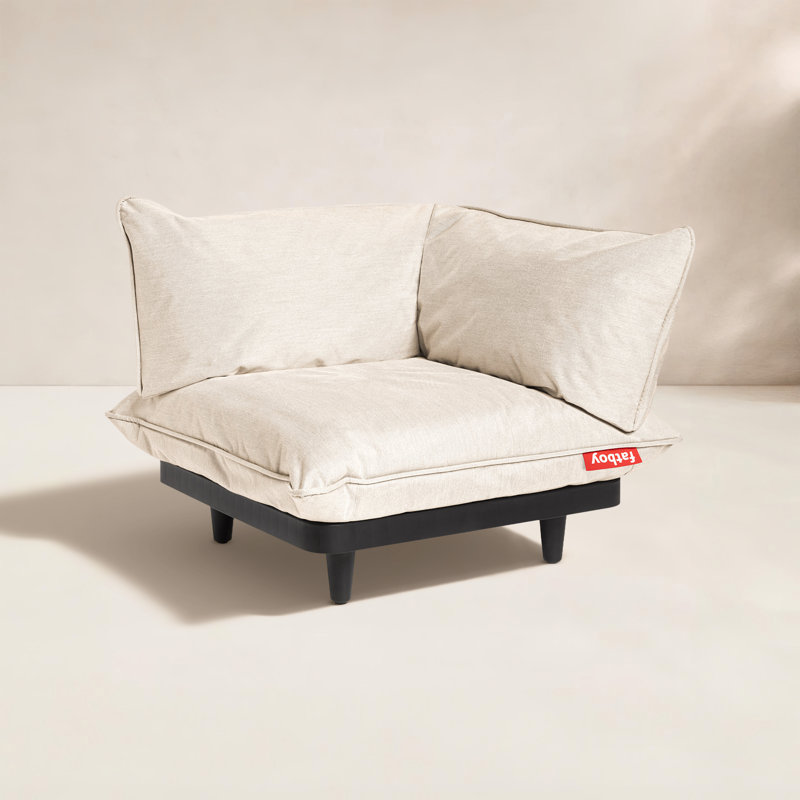 Siège de coin modulaire d'extérieur Paletti, Oléfine Sahara