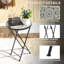 Round Metal Folding Outdoor Side Table , 35.5cm cm W 35.5cm cm D