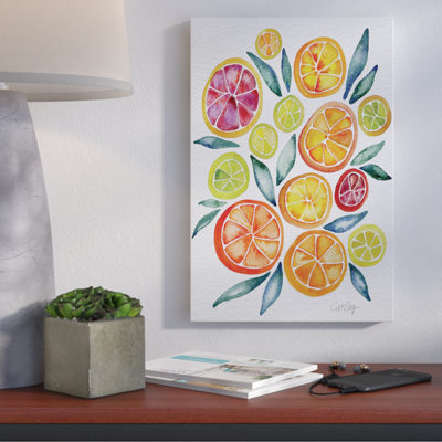 «Citrus Slices» par Cat Coquillette - impression sur toile tendue