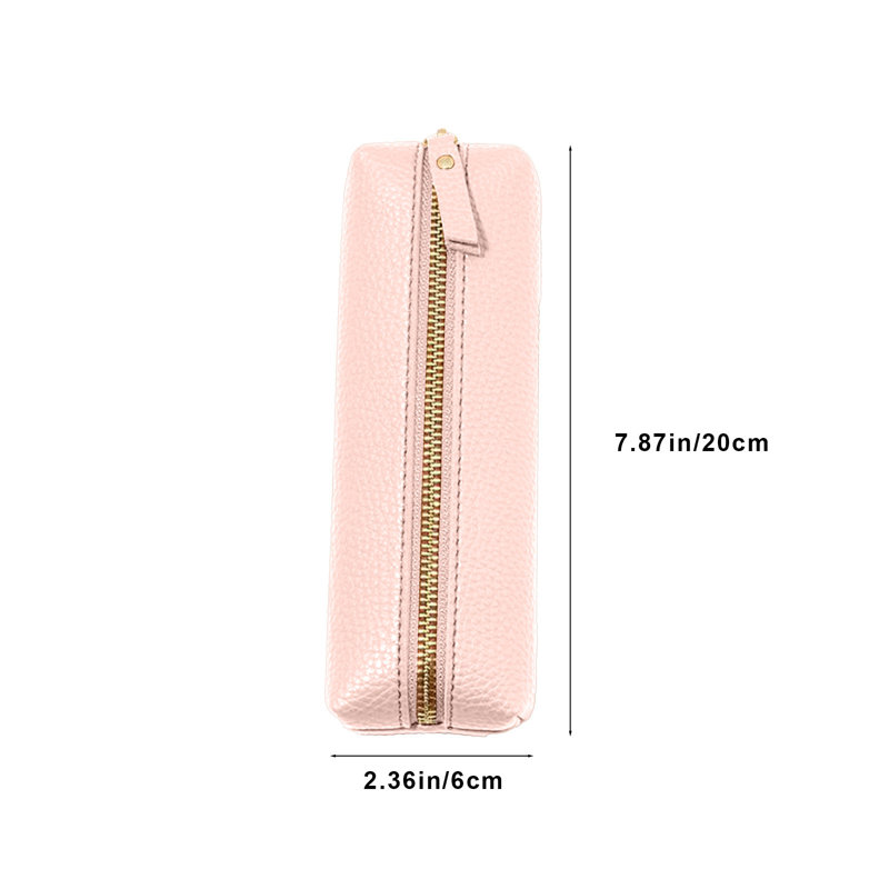 Sac en cuir pour stylo, Rose