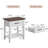 2Pcs End Table With Drawer, 2 Tiers-1012493264-1012493267
