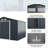 Gymax 9' X 8' Metal Traditional Storage Shed