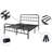 Ableton Heavy-Duty Anti-Sway 18" Steel Tube Iron Bed-1982650168