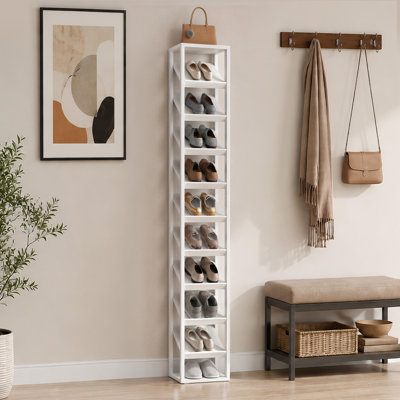 10-Tier Shoe Rack, Shoe Storage Organizer