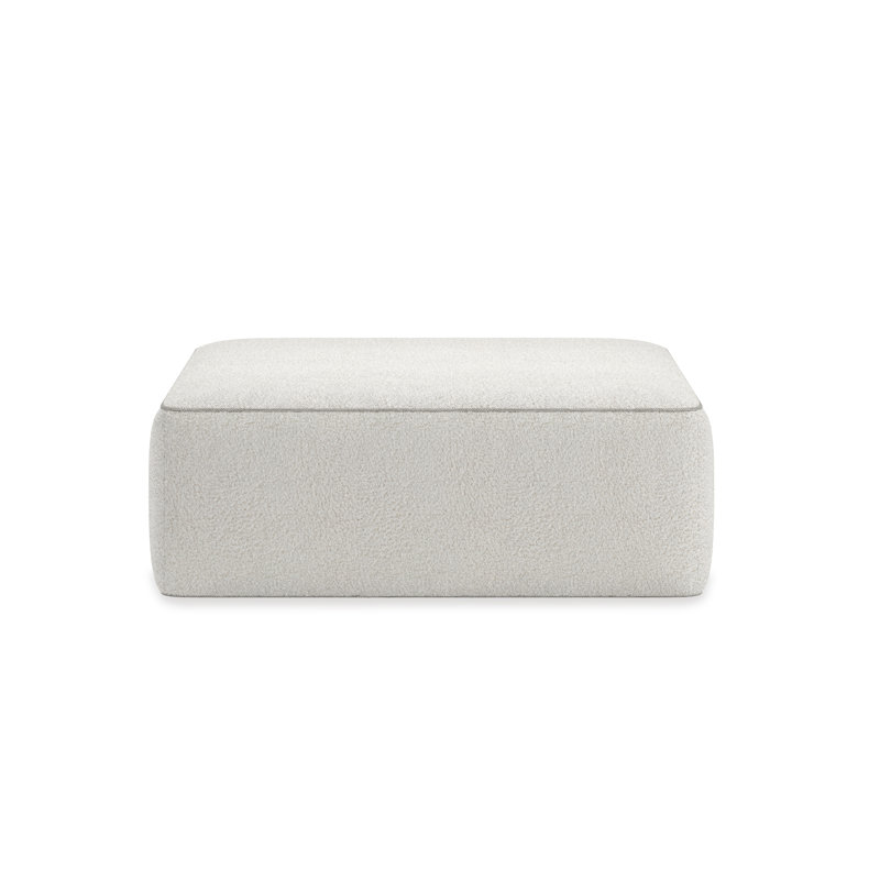 Marbella Square Ottoman, White