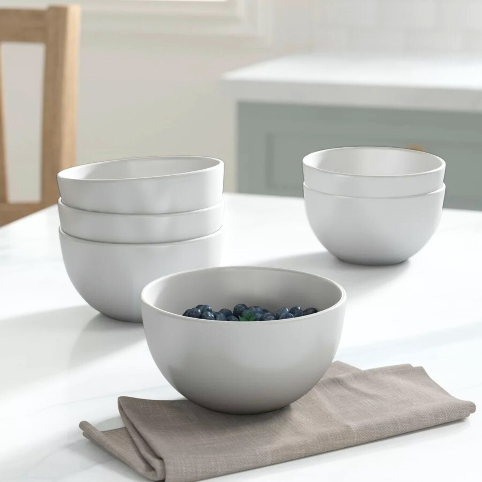Wazee Matte 16 oz. Cereal Bowl, White