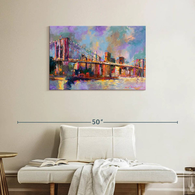 Couleurs du pont Ravi Brooklyn, H 24 po x l 36 po