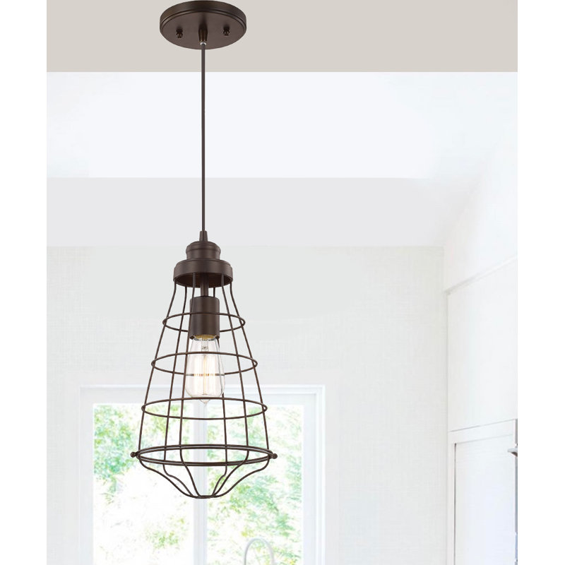 Luminaire suspendu géométrique 1 lumières simple Mitchel