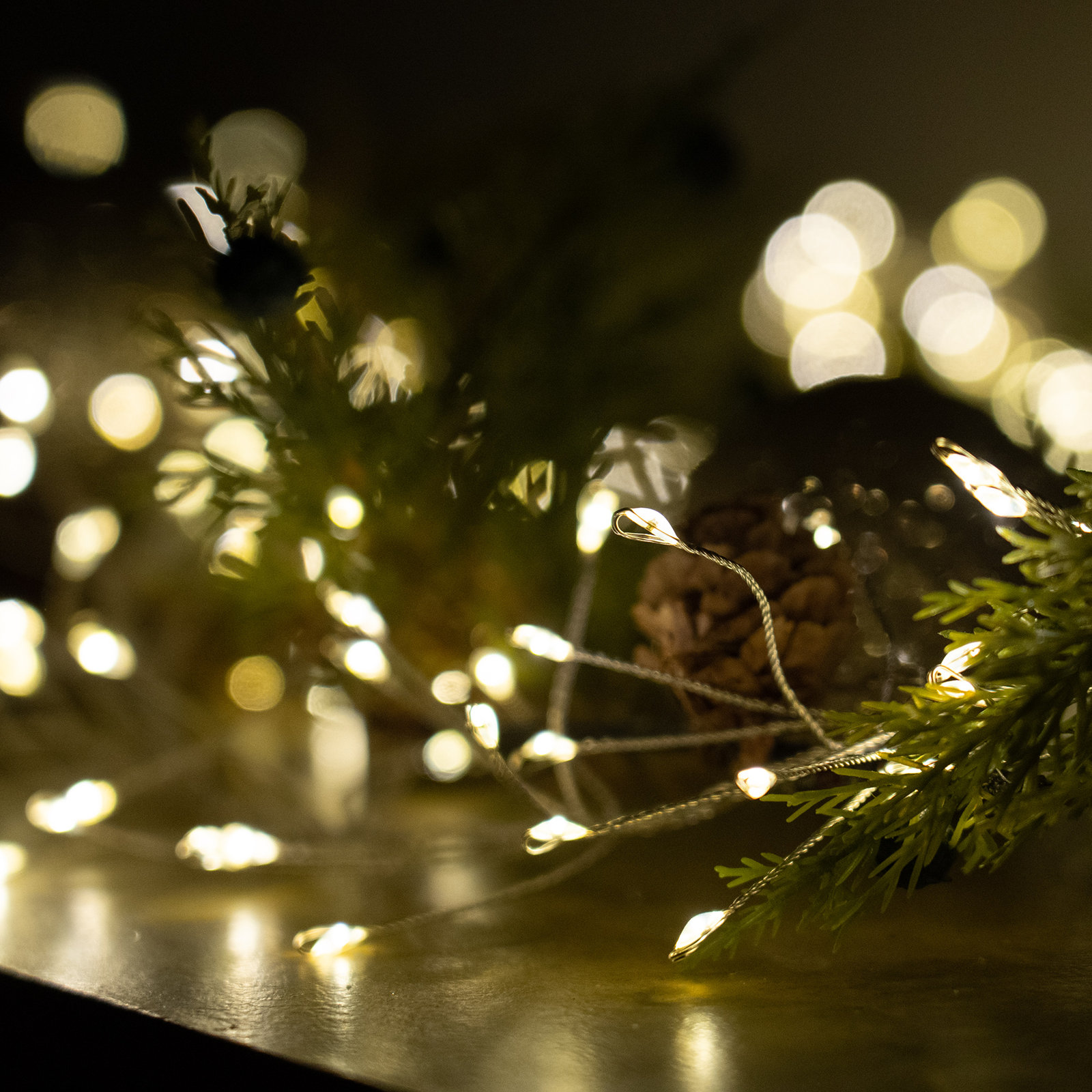 96'' LED String Lights, Warm White