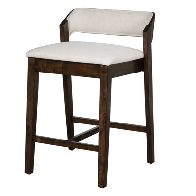 Halfeti Wood Counter Height Stool
