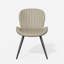 Chaise rembourrée avec pieds en métal-1742434445