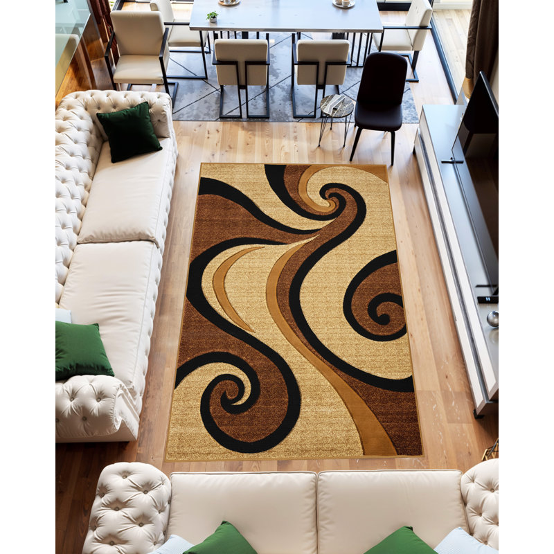 Mccampbell Performance Abstract Indoor Rug, Rectangle 8' x 11'