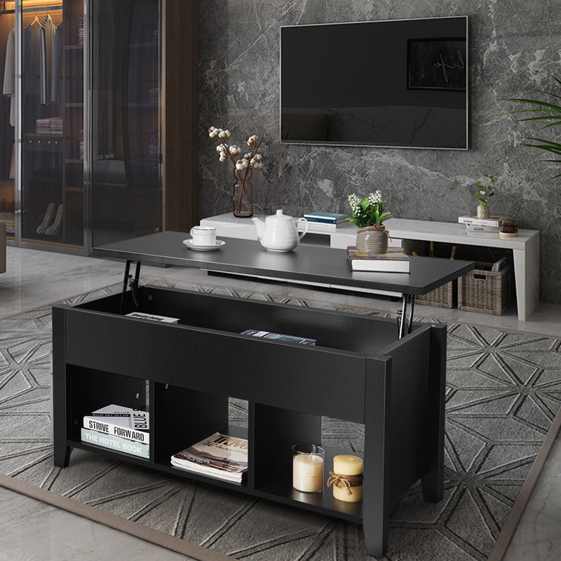 Table basse Alitzel, Noir