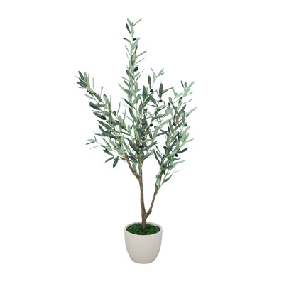 Arbre de 52 po en céramique crème bouillie