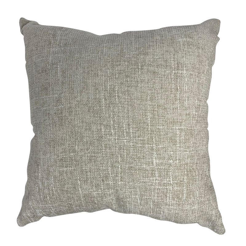 Oreiller carré en mélange de charbon M10611, 26 po x 26 po