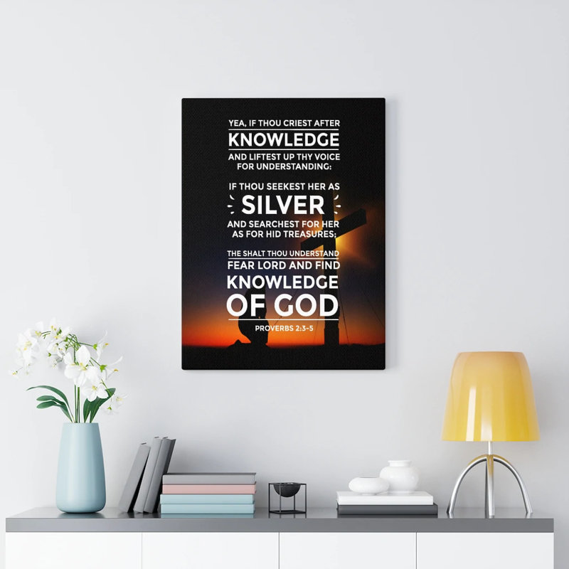 Knowledge Of God - Wrapped Canvas Print, 76cm H x 61cm W