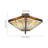 Retro Ceiling Light Fixture Stained Glass Ceiling Lamp Indoor E26 Ceiling Mount Light for Bedroom Dining Room Cafe Bar Study Room