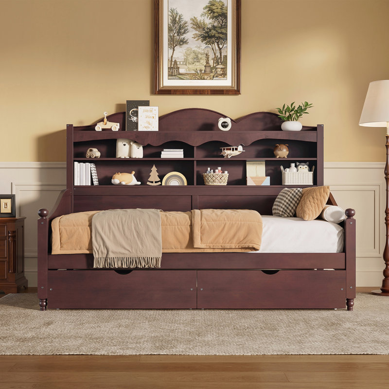 Twin Daybed With Storage Drawers, Espresso