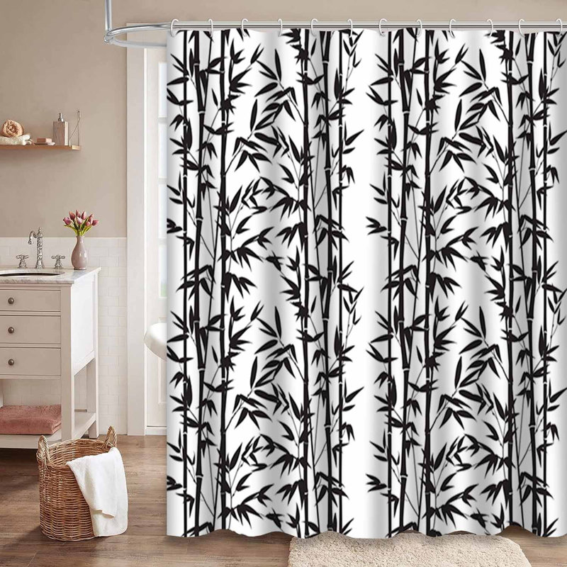Rideau de douche Bamboo, L 72 po x l 78 po