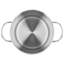 Demeyere Resto 4.8 qt. Stainless Steel Pot Insert with 6.3" Diameter