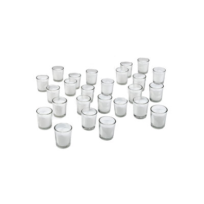Ensemble de porte-votives de table en verre 100 pièces avec bougie inclus