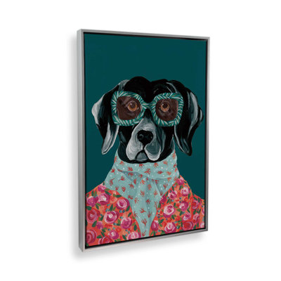 «Dashing Labrador» par Yvette St. Amant, reproduction d'art