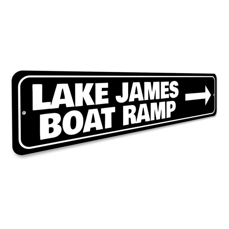 Enseigne de rampe de bateau, H 6 po x l 24 po x P 0,06 po