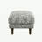 Jurie Black Abstract Ottoman