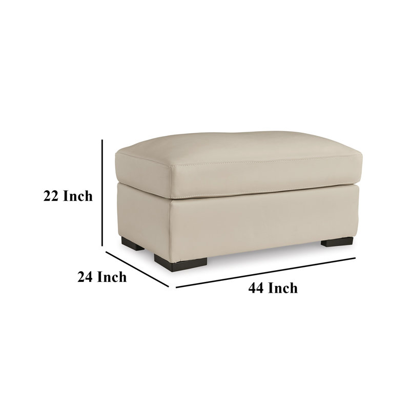 Repose-pieds Rove, coussin en similicuir 44 po