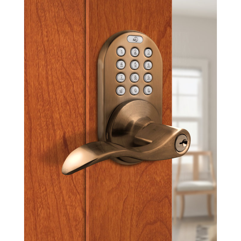 Levier de porte électronique, Laiton antique