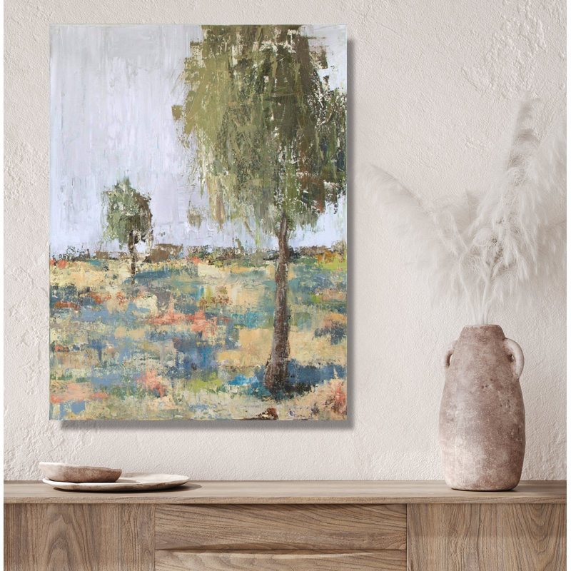 Spring Day II - Artist Enhanced Canvas Print, White Framed Canvas, 41.5" H x 31.5" W x 1.75" D