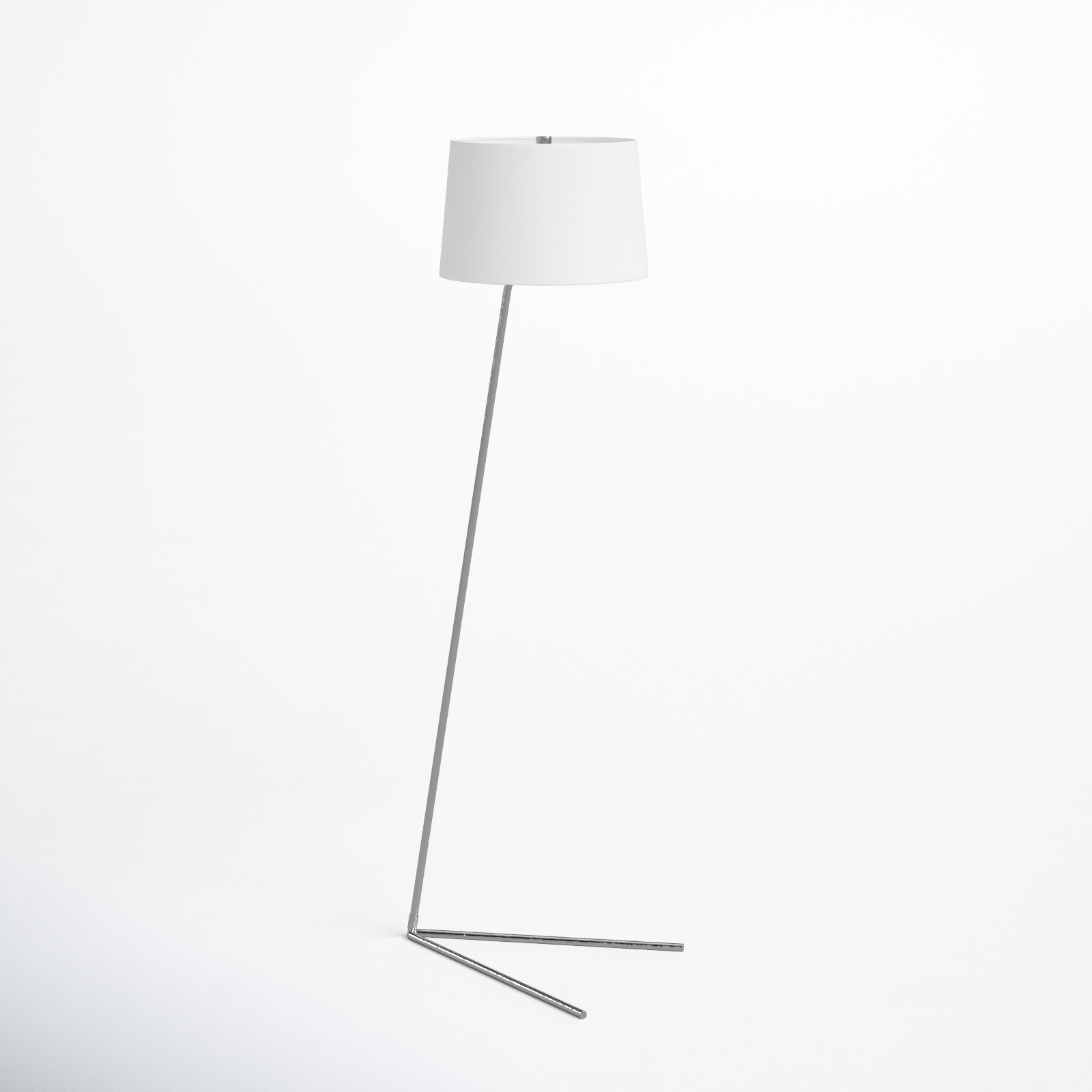 Moriarty 60.75'' Floor Lamp, Nickel
