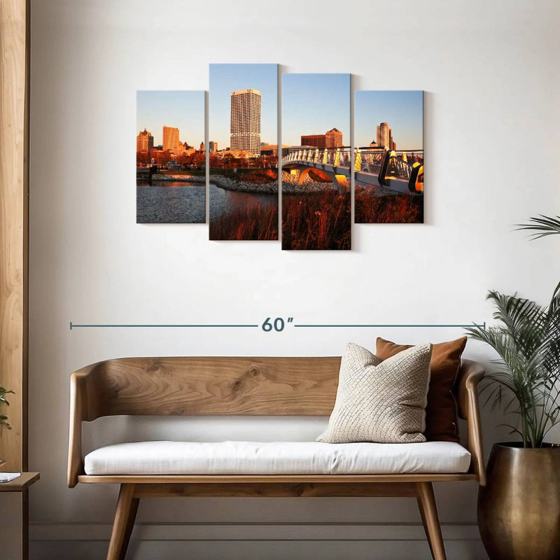 Sireci Milwaukee Autumn Sunset, 27" H x 43" W