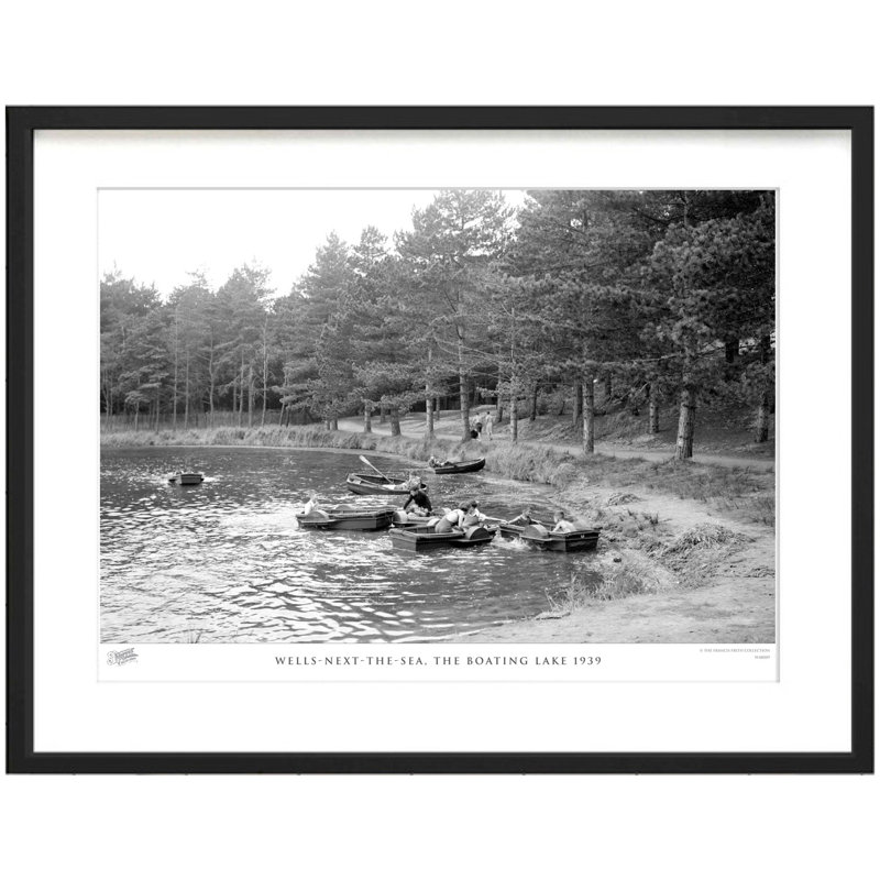 Wells-Next-the-Sea, The Boating Lake 1939 by Francis Frith - Single Picture Frame Print, 40cm H x 50cm W x 2.3cm D