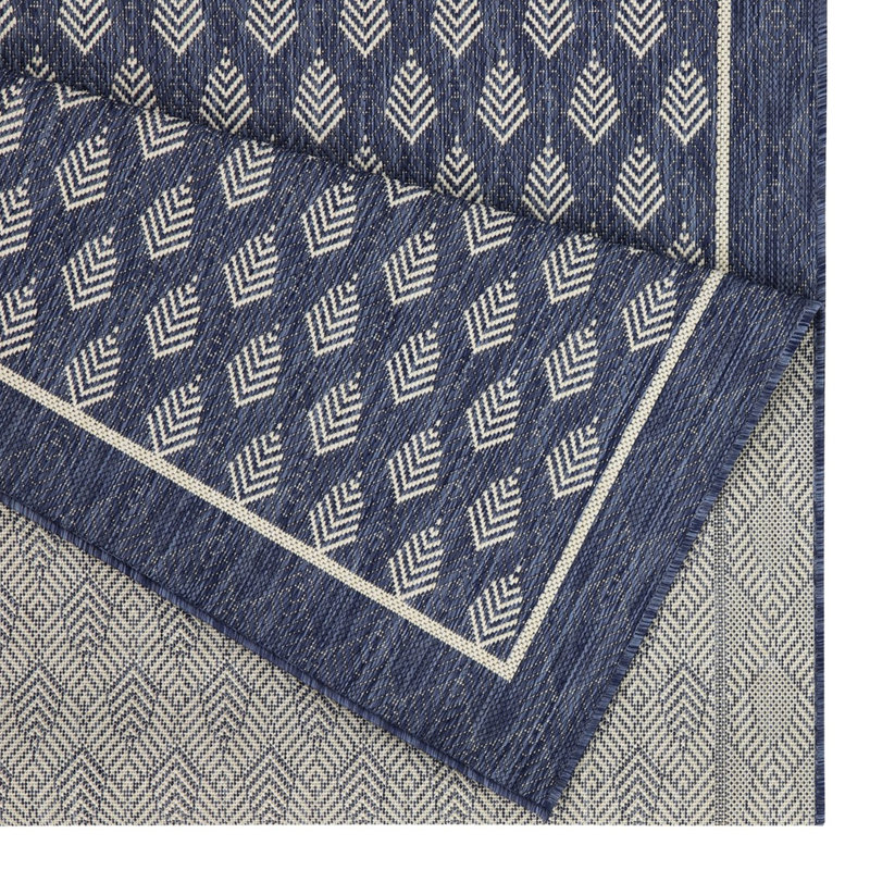 Sunshine Gchar2007 Blue 7Ft. 10In. X 10Ft. 3In. Indoor/Outdoor Area Rug - Polypropylene , Stain , & Pet Carpet 3In., Polypropylene, To Elements