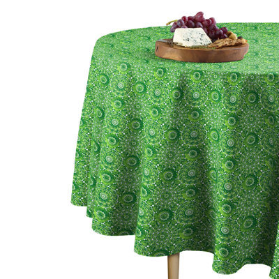 Arja Geometric Round St. Patrick's Day Tablecloth