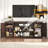 75" Farmhouse Tv Stand With Power Outlets For 75 80 85 Inch Tv, Large Tv Media Console With Storage Cabinets & Adjustable Shelves-287385786-333414166